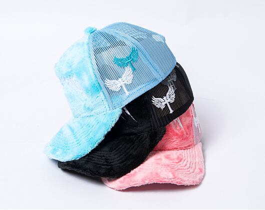 Fuzzy Trucker Satin Black / White