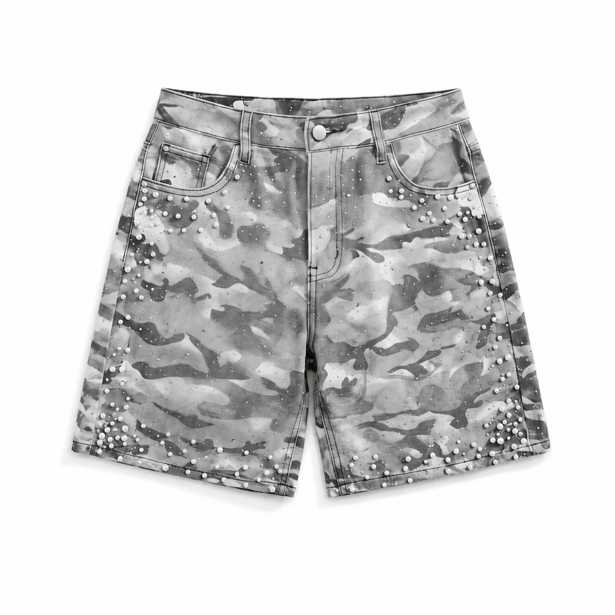 Camo Rhinestone Shorts
