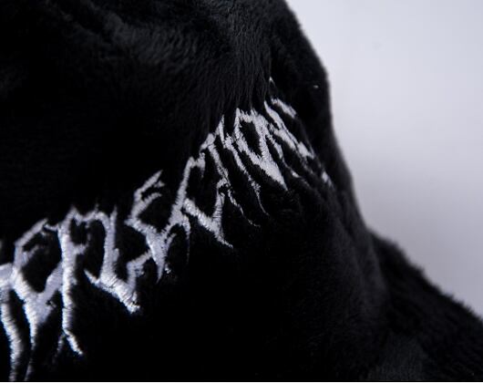 Fuzzy Trucker Satin Black / White