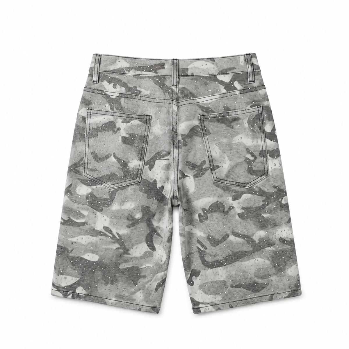 Camo Rhinestone Shorts