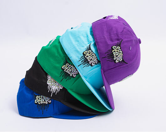 SnapBack Rhinostones Green / White