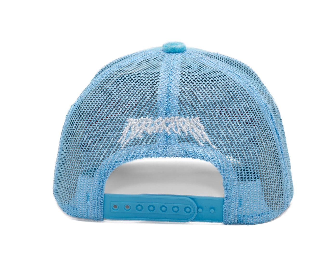 Velvet Rhinostones  Baby Blue / White