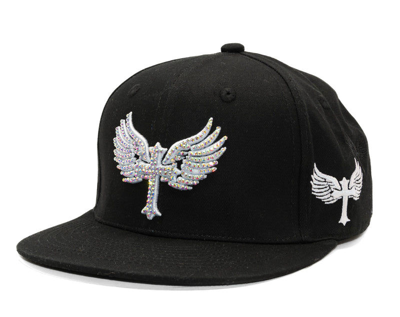 SnapBack Rhinostones Black / White